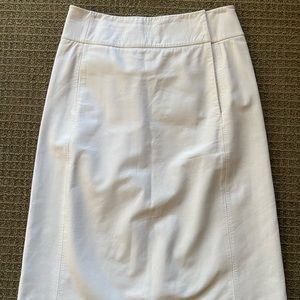 Donna Karan leather skirt.